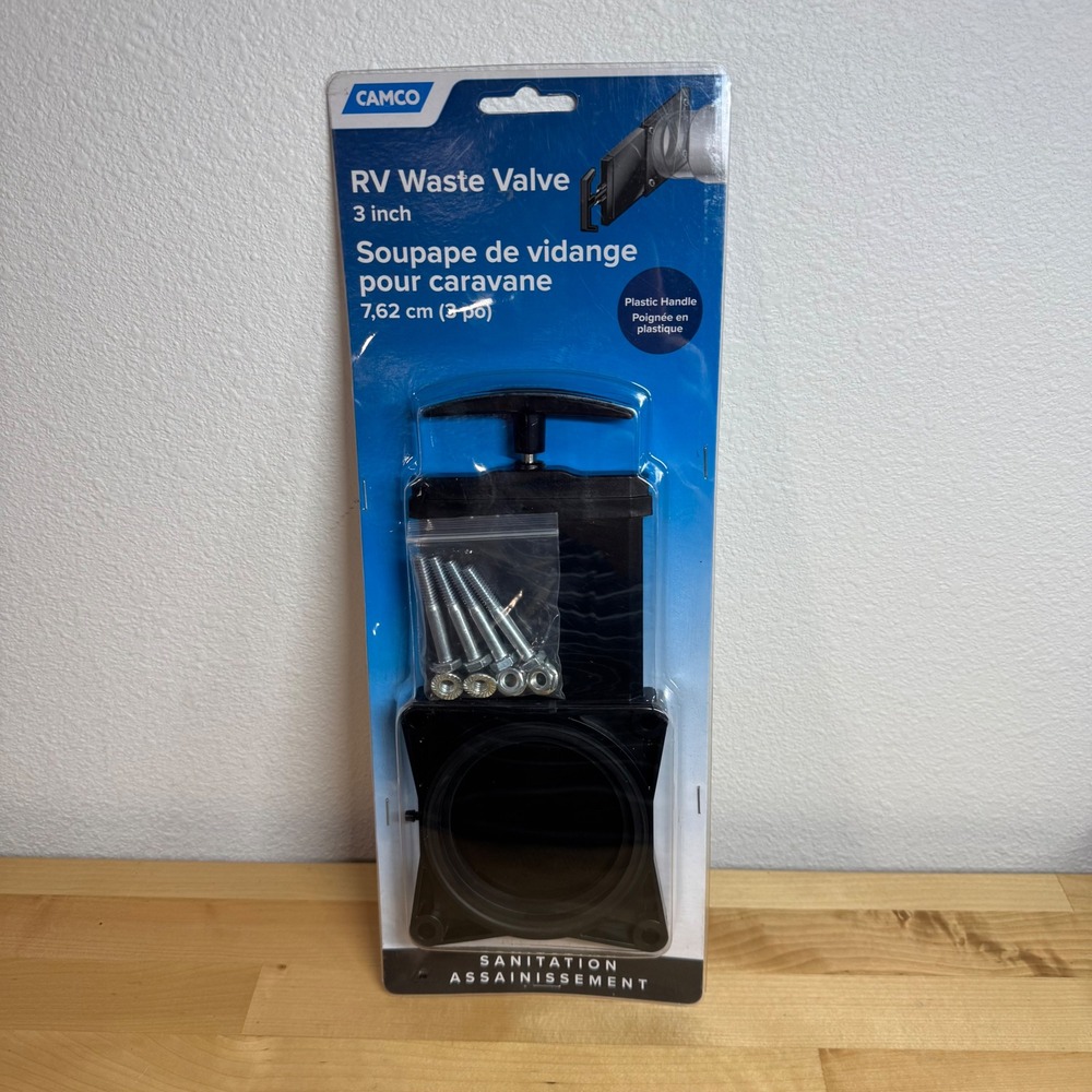 Camco‎ 39513 RV Waste Valve 3 Inch Plastic Handle with Hardware New